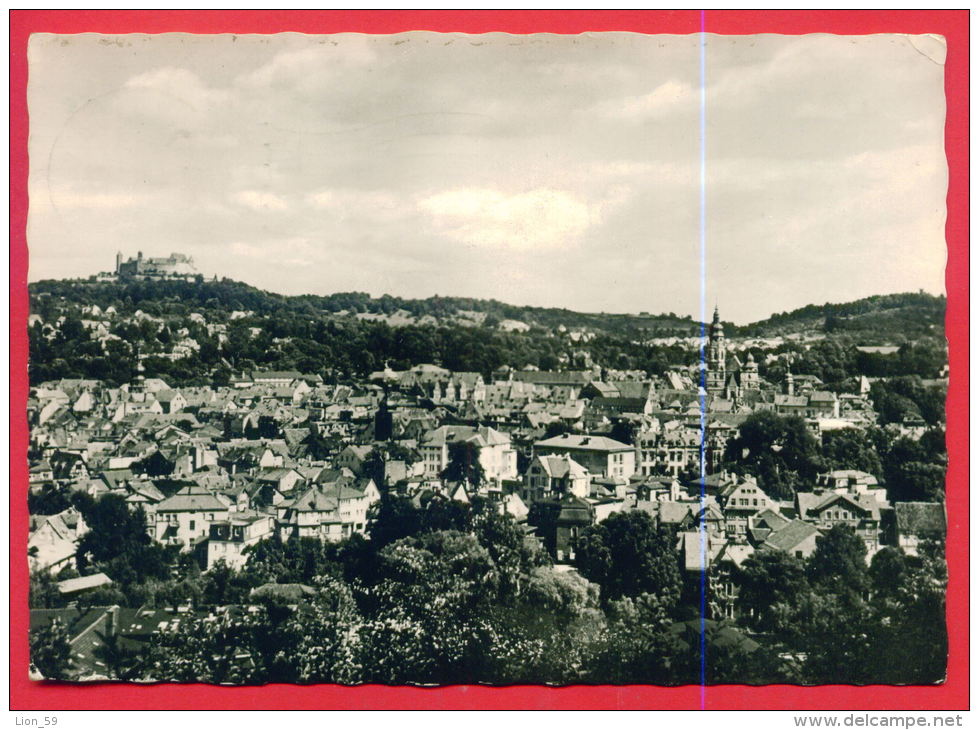 160471 / COBURG -  TEILANSICHT , PANORAMA - USED 1958 Germany Deutschland Allemagne Germania - Coburg