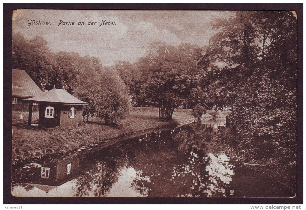 AK GÜSTROW - Partie An Der Nebel - 1920 - Guestrow