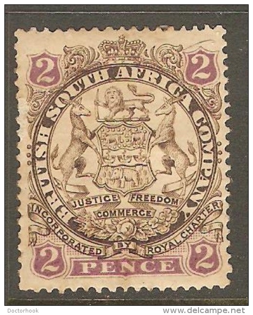 RHODESIA    Scott  # 28*  VF MINT HINGED - Other & Unclassified