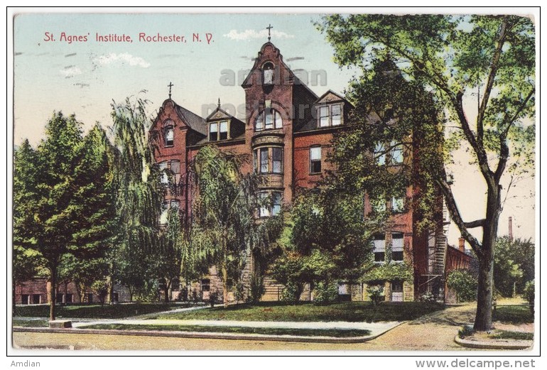 ROCHESTER NEW YORK ST AGNES' INSTITUTE BUILDING  ~1900s Vintage Postcard [5639] - Rochester