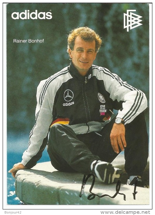 Deutsche--RAINER BONHOF---AUTOGRAPHE----Foto RAUCHENSTEINER---- Papier Plus Fin - Soccer