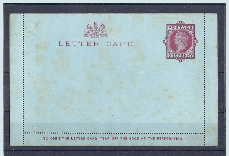 Great Britain, Lettercard One Penny, Unused - Stamped Stationery, Airletters & Aerogrammes