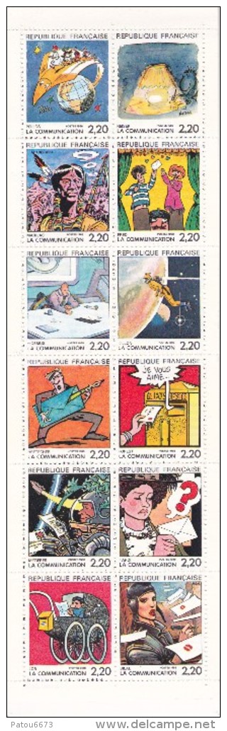 France 1988 Booklet Yv BC2515 French Cartoonists. (Bilal, Reiser, Bretecher, Tardi, Moebius...) MNH - Fumetti