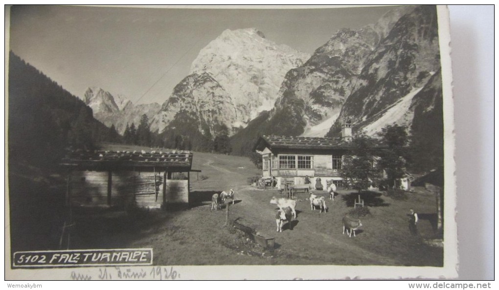 AK "Falzturnalpe"  Stanislau Stocker, Bei Pertisau Am Achensee Vom 21.6.1926 (Falzthurnalm) - Achenseeorte