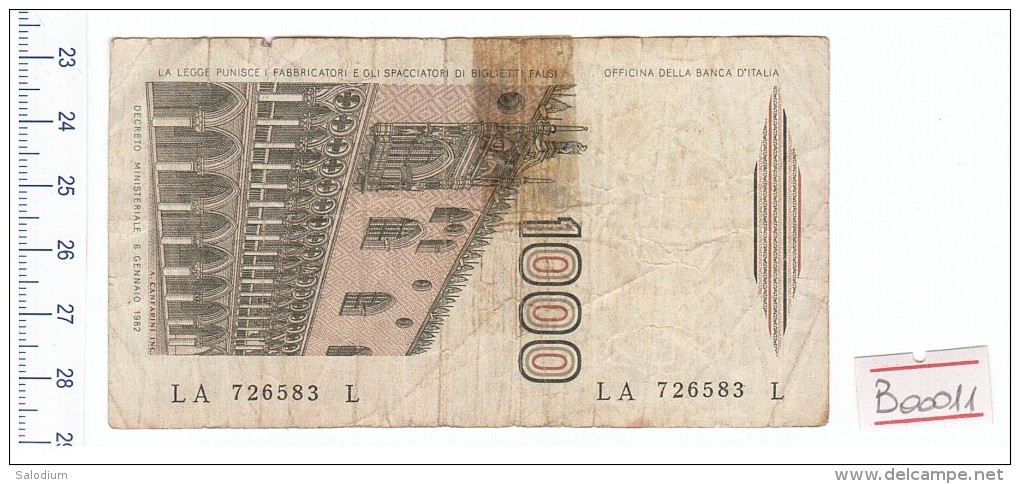 1982 - 1000 Lire Marco Polo - Italia - Banconota Banknote - 1000 Liras