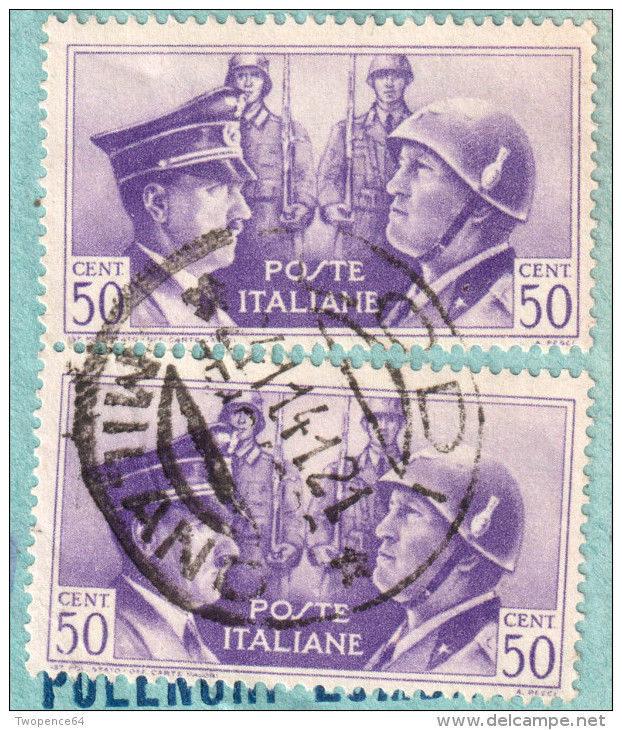 Regno. Storia Postale 1941. LETTERA FRATELLANZA D´ARMI ITALO TEDESCA - Marcophilia