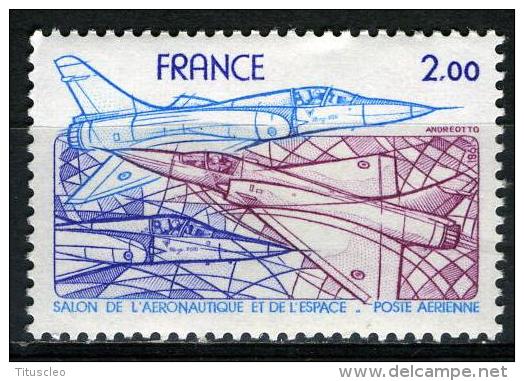 FRANCE Aer54**  2,00f  Bleu, Violet Et Rose  34èm Salon International De L´Aéronautique Et De L´Espace - 1960-.... Nuovi