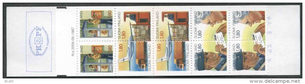 1988 Finlandia, Anniversario Poste E Telecomunicazioni, Libretto, Serie Completa Nuova (**) - Carnets