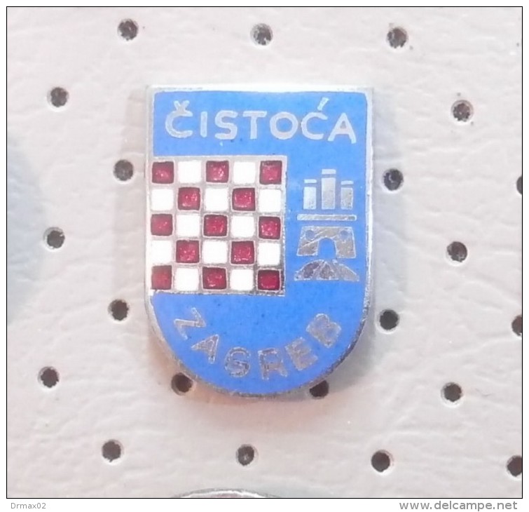 CLEANLINESS OF ZAGREB (Croatia) YUGOSLAVIA / Water, Sewage, Secondary Raw Materials / ENAMEL 1 CLASS PINS - Administrations