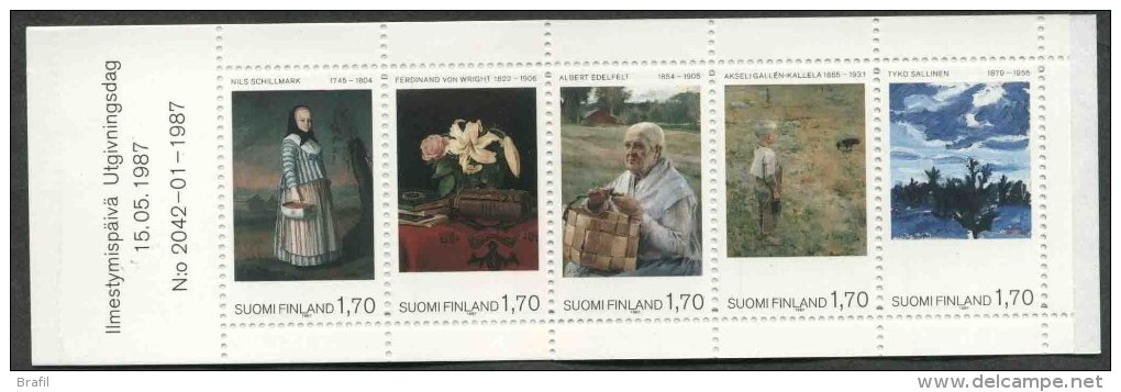 1987 Finlandia, Museo Arti Ateneum , Libretto, Serie Completa Nuova (**) - Carnets