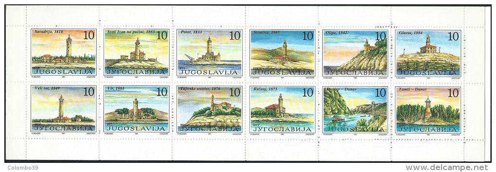 Jugoslavia 1991 Lb Nuovo** - Mi.MH.4  Yv.C2354/65 - Carnets