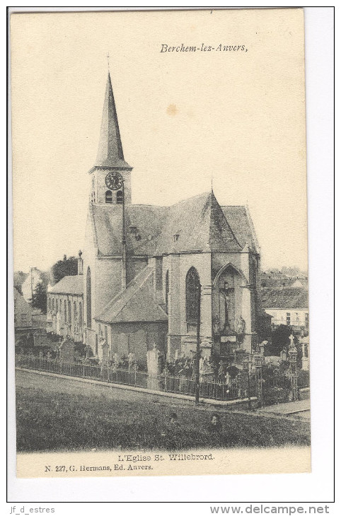 CP Berchem Anvers / Antwerpen L'église St Willebrord 1912 G. Hermans - Antwerpen