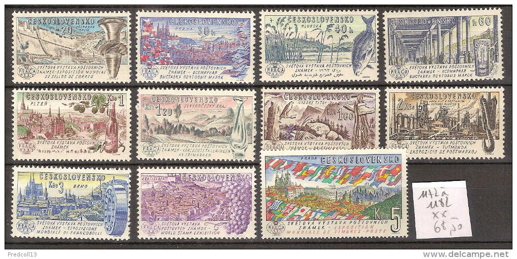 Tchécoslovaquie 1172 à 1182 ** Côte 68.50 € - Unused Stamps