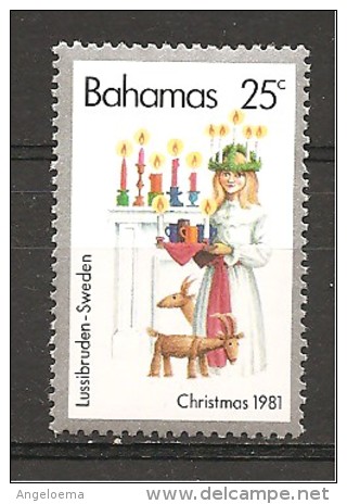 BAHAMAS - 1981  Natale In Svezia  Nuovo**  MNH - Natale