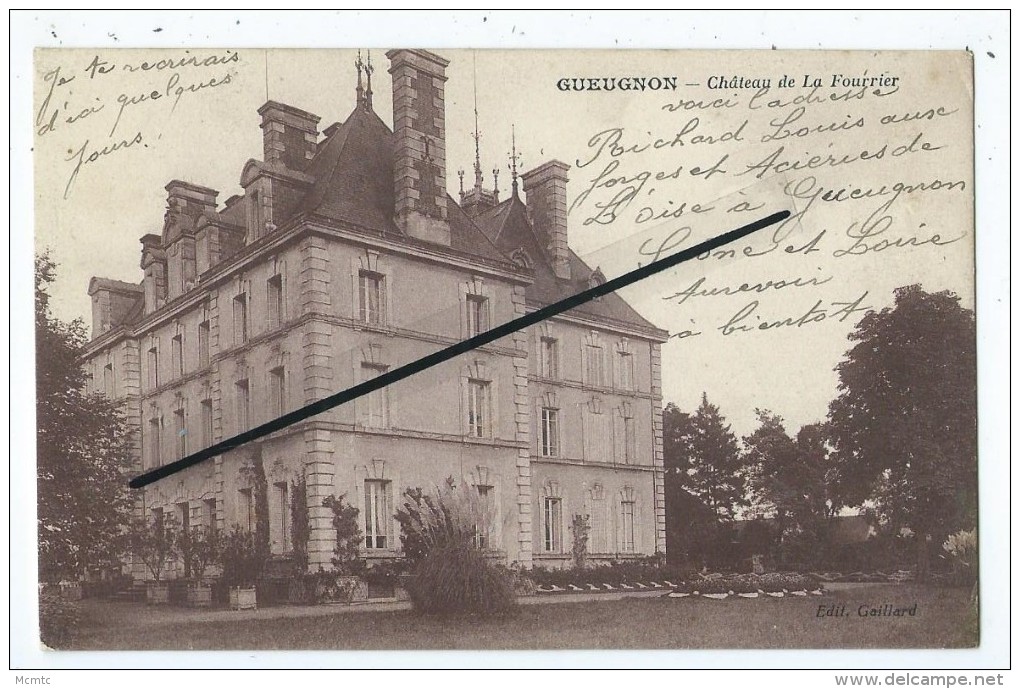 CPA  Gueugnon - Château De La Fourrier - Gueugnon