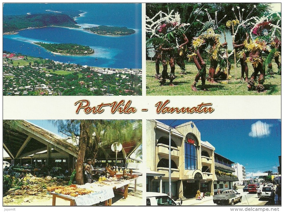 Vanuatu - CPM Neuve ** - Unused Postcard - Port Vila-traditional Dancer-danse Traditionnelle-market-marché-ville-city - Vanuatu