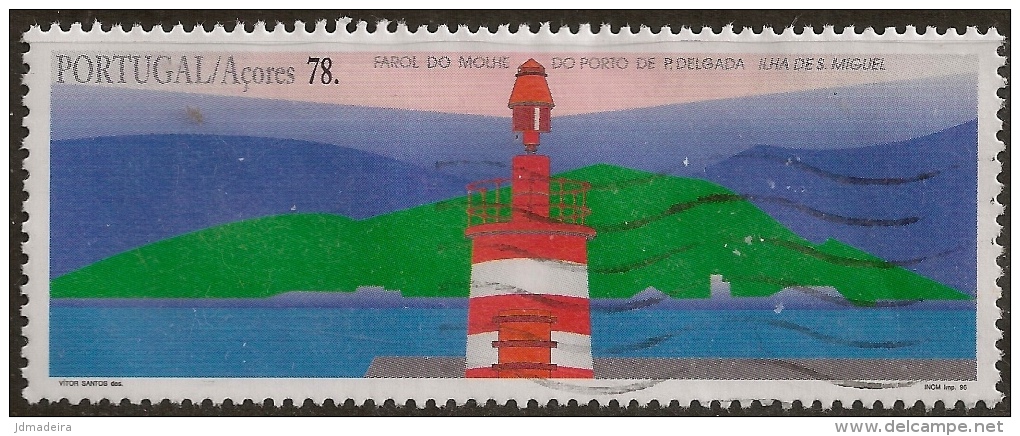 Portugal – 1996 Azores Lighthouses 78. Used Stamp - Oblitérés