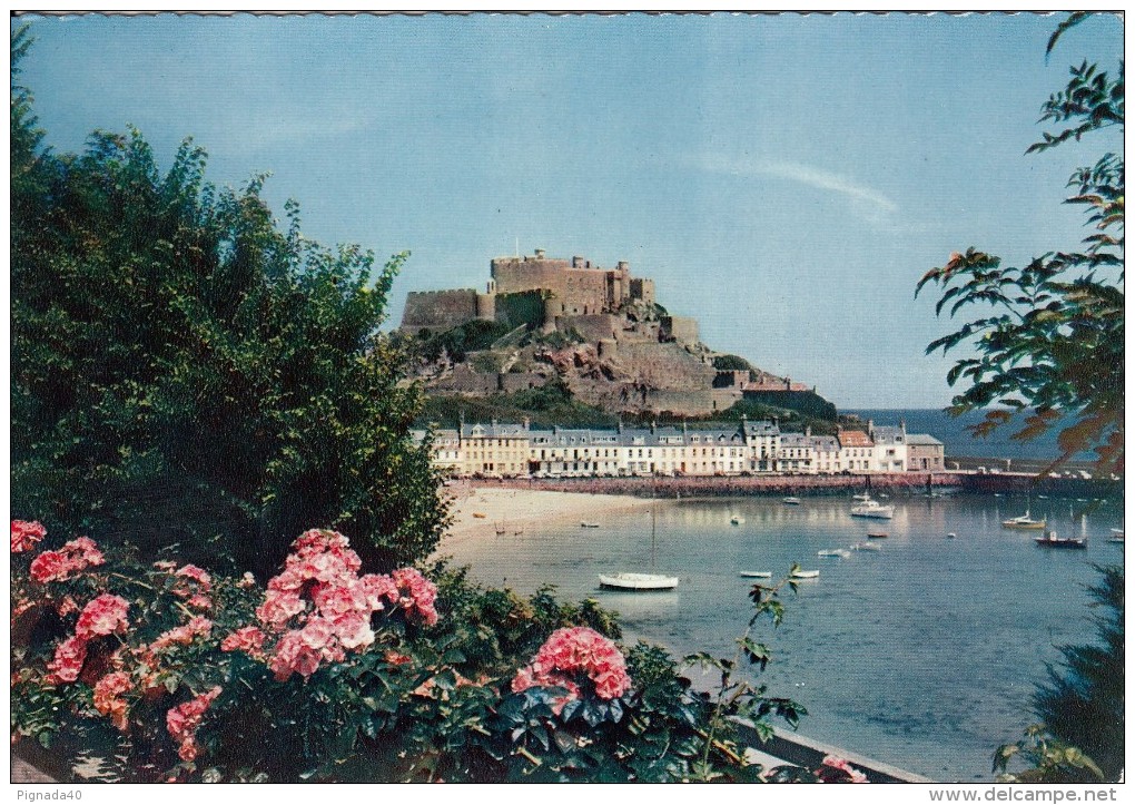 Cp , JERSEY , Mont Orguiel Castle - Guernsey