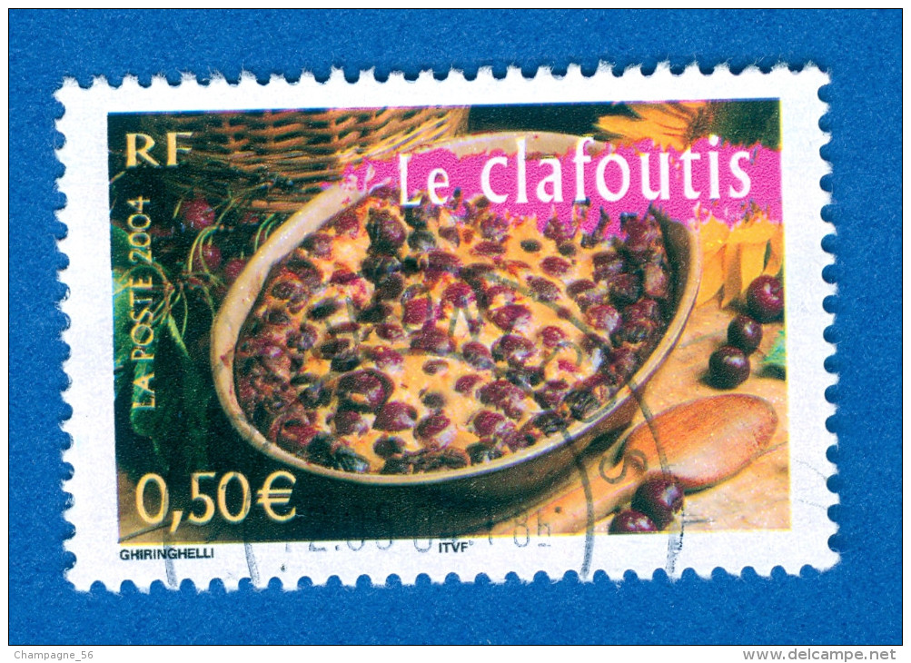 2004  N° 3654   LE CLAFOUTIS 12 05 04  PHOSPHORESCENTE OBLITÉRÉ YVERT TELLIER 0.70 € - Oblitérés