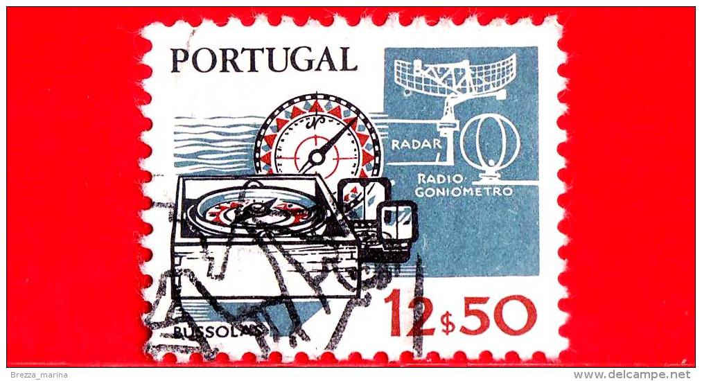 PORTOGALLO - Usato - 1983 - Strumenti Di Lavoro - Bussola - Radar - Radio Goniometro - 12.50 - Oblitérés