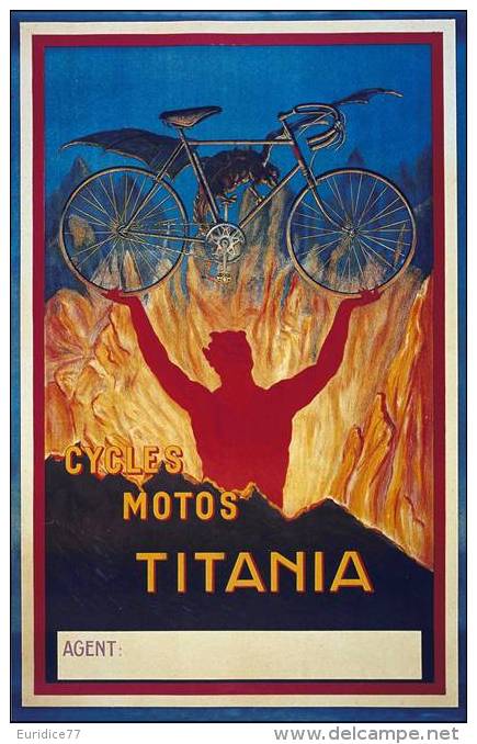 MAGNET (FRIDGE MAGNET) SIZE.7X5 CM. APROX -  Vintage Advertising Cycles - Sport