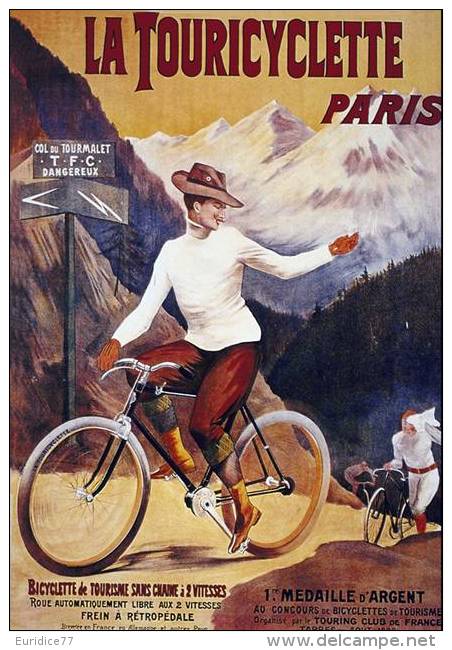 MAGNET (FRIDGE MAGNET) SIZE.7X5 CM. APROX -  Vintage Advertising Cycles - Sports