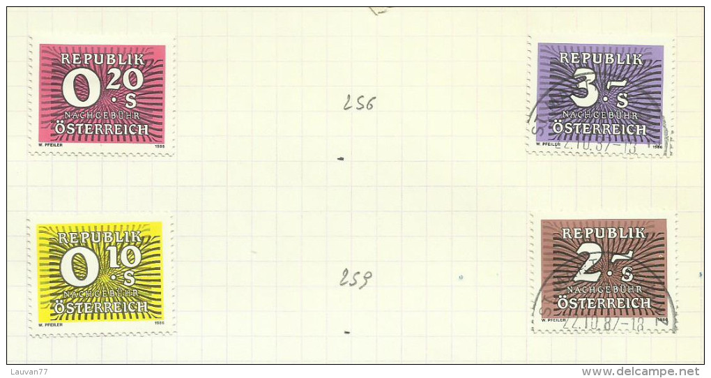 Autriche Taxe N°255, 257, 258, 260 Côte 1.45 Euros - Taxe