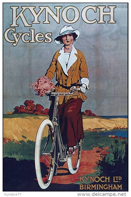 MAGNET (FRIDGE MAGNET) SIZE.7X5 CM. APROX -  Vintage Advertising Cycles - Deportes
