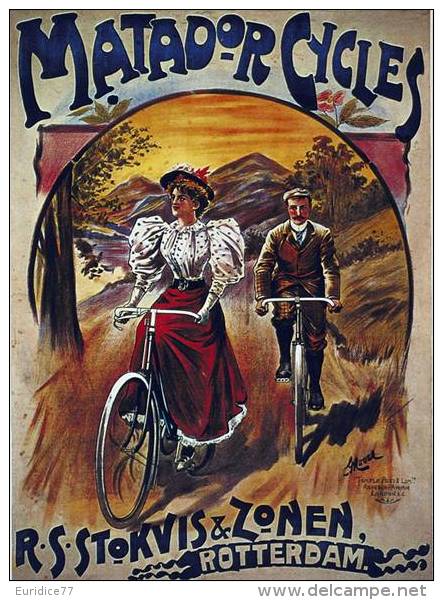 MAGNET (FRIDGE MAGNET) SIZE.7X5 CM. APROX -  Vintage Advertising Cycles - Deportes