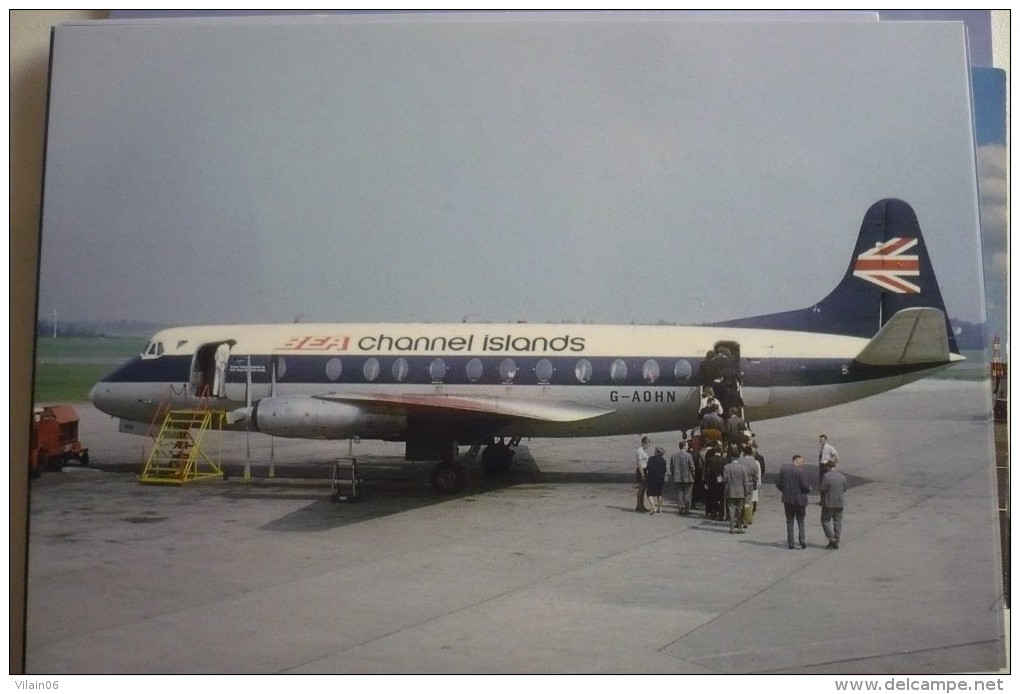 VICKERS  VISCOUNT     BEA CHANNEL ISLANDS    G AOHN   BIRMINGHAM AIRPORT - 1946-....: Moderne