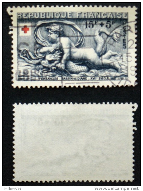 N° 938 CROIX ROUGE 1952 Oblit Cote 6€ - Used Stamps