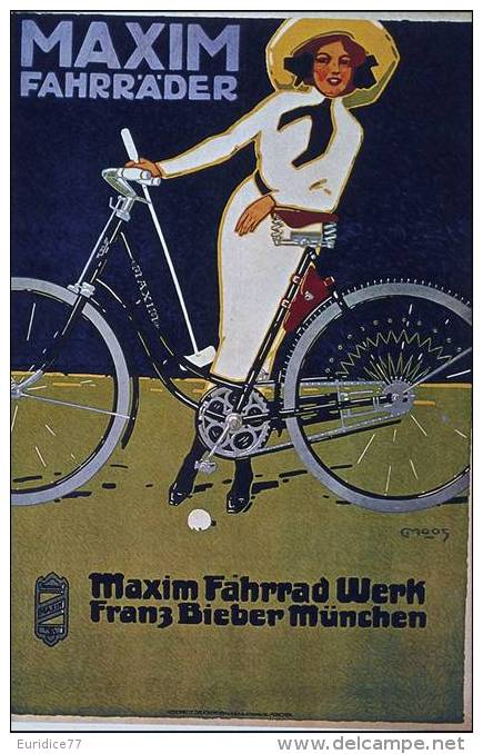 MAGNET (FRIDGE MAGNET) SIZE.7X5 CM. APROX -  Vintage Advertising Cycles - Sport