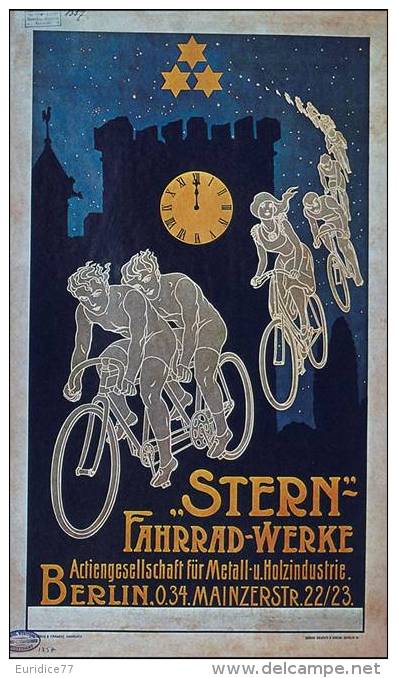 MAGNET (FRIDGE MAGNET) SIZE.7X5 CM. APROX -  Vintage Advertising Cycles - Sports