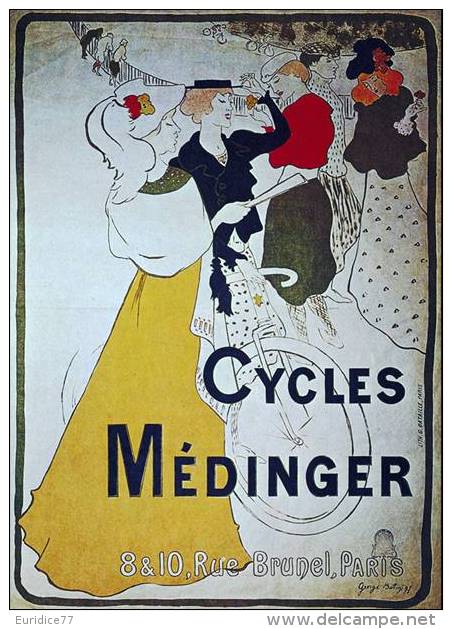 MAGNET (FRIDGE MAGNET) SIZE.7X5 CM. APROX -  Vintage Advertising Cycles - Deportes