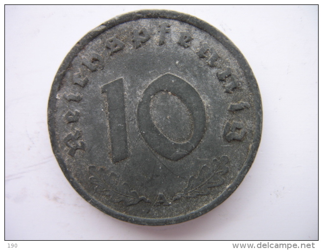 10 REICHSPFENNIG 1940 A - 10 Reichspfennig