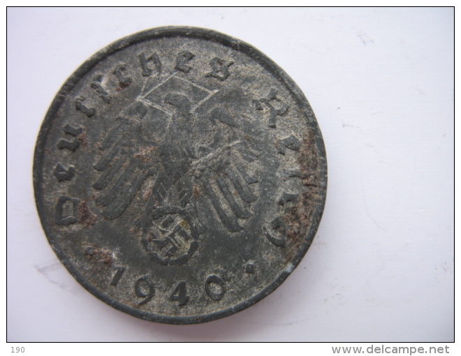 10 REICHSPFENNIG 1940 A - 10 Reichspfennig