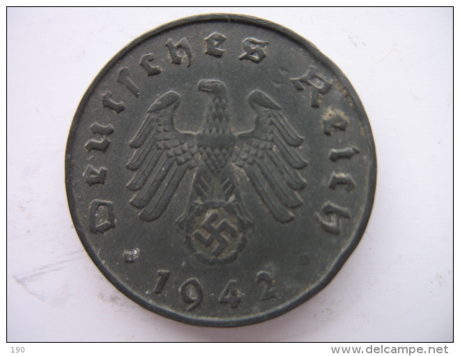 10 REICHSPFENNIG 1942 A - 10 Reichspfennig
