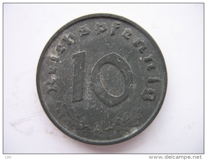 10 REICHSPFENNIG 1942 A - 10 Reichspfennig