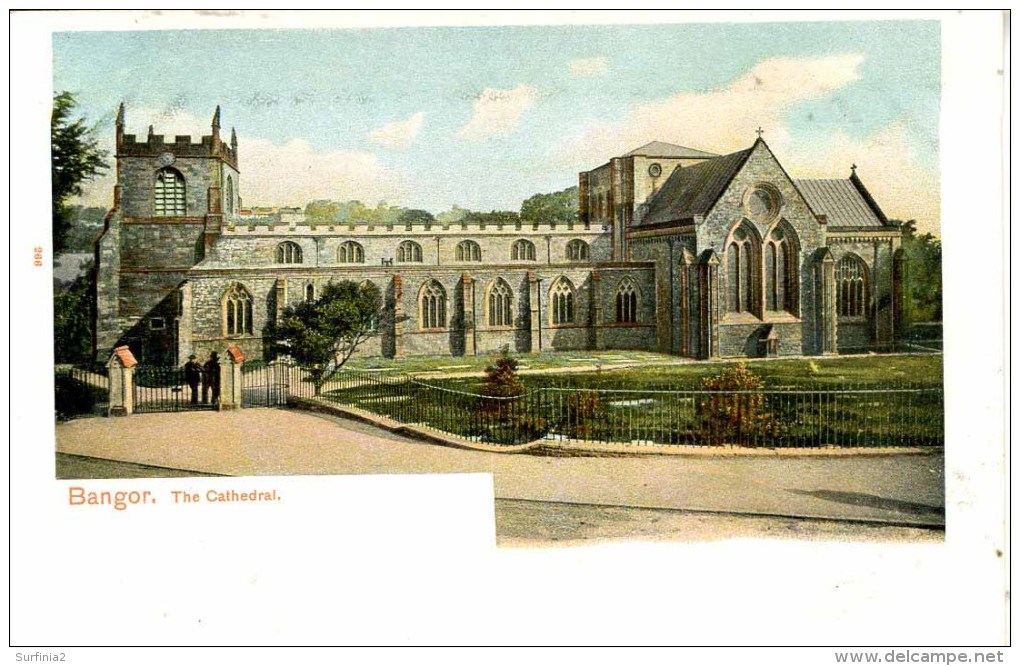 GWYNEDD - BANGOR - THE CATHEDRAL - EARLY Gwy220 - Caernarvonshire