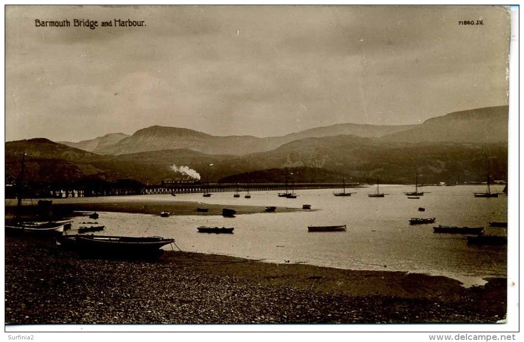 GWYNEDD - BARMOUTH - BRIDGE AND HARBOUR RP Gwy229 - Merionethshire