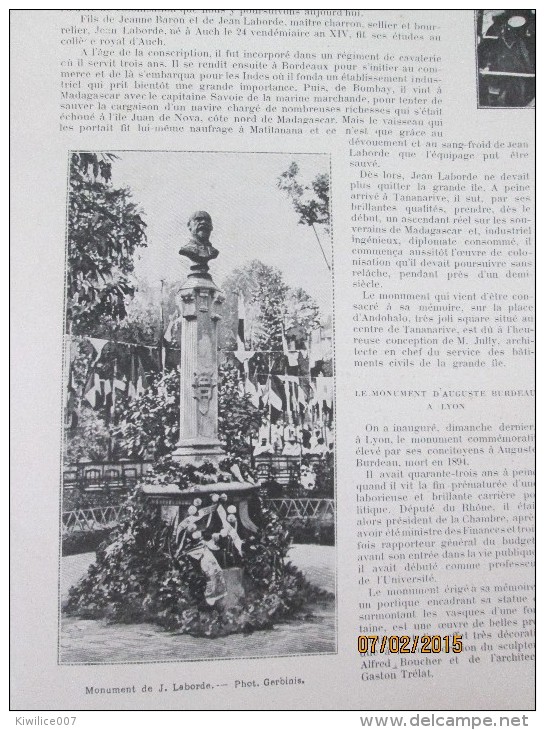 1903 Madagascar  Tananarive Le Monument  De Jean  Laborde - Non Classés