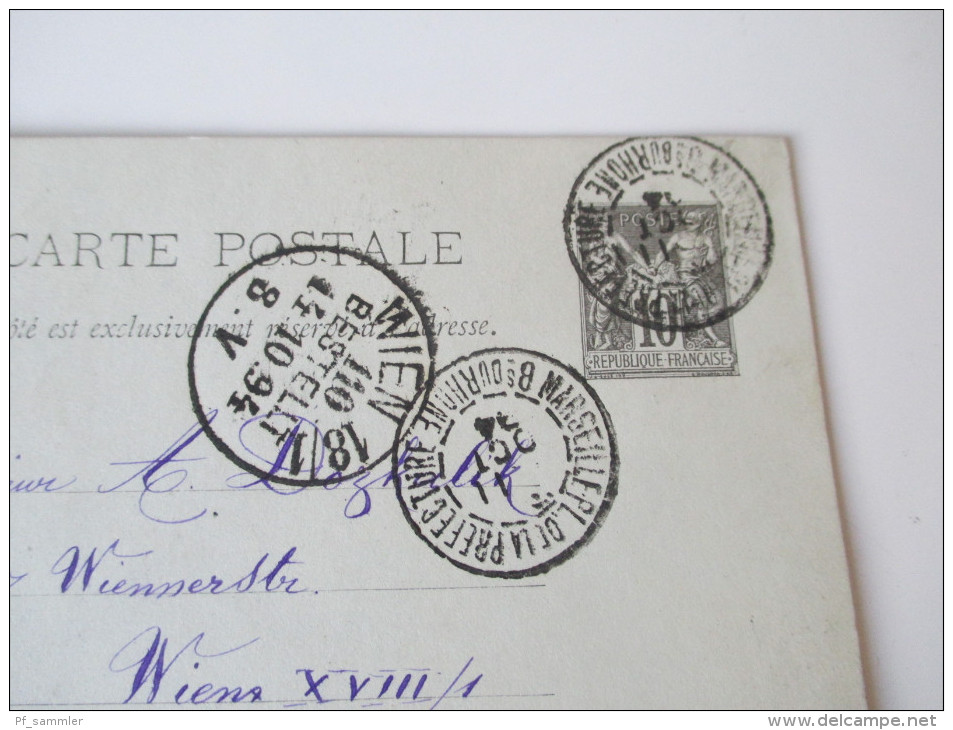 Frankreich Ganzsachen 25 stk. 1888 - 1894. Verschiedene Stempel und Farben. Schöne Stücke! Social Philately!!