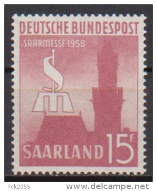 Saarland1958 MiNr.435 ** Postfr.400 Jahre Stadt Homburg (1771) Günstige Versandkosten - Ongebruikt