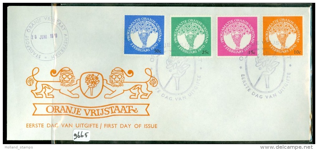 ORANJE VRIJSTAAT * FDC Uit 1970 * PROKLAMATIE   (9665) - Orange Free State (1868-1909)