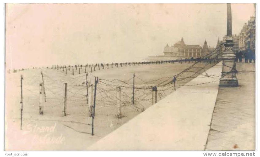 Belgique - Ostende - Strand - Plage - Pendant La Guerre 14-18 - Carte 1 - Oostende