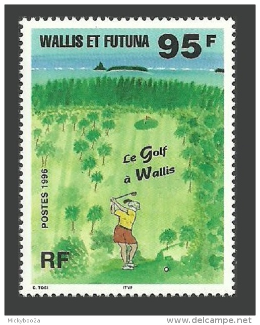 WALLIS FUTUNA 1995 GOLF SPORT GOLFING ON WALLIS SET MNH - Unused Stamps