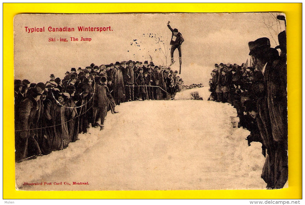 THE JUMP SKIING Virden Mantoba CANADA WINTERSPORT SAUT à SKIS SPORTS D HIVER SKI SKIEN SKIFAHREN ESQUI SCI SHI 1876 - Otros & Sin Clasificación