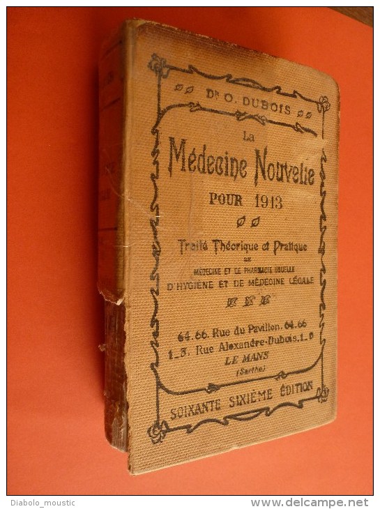 1913 Médecine :Traité Théorie Et Pratique De Médecine Et Pharm. Usuelle Hygiène Et Méd. Légale Av Figures Couleurs - 1901-1940