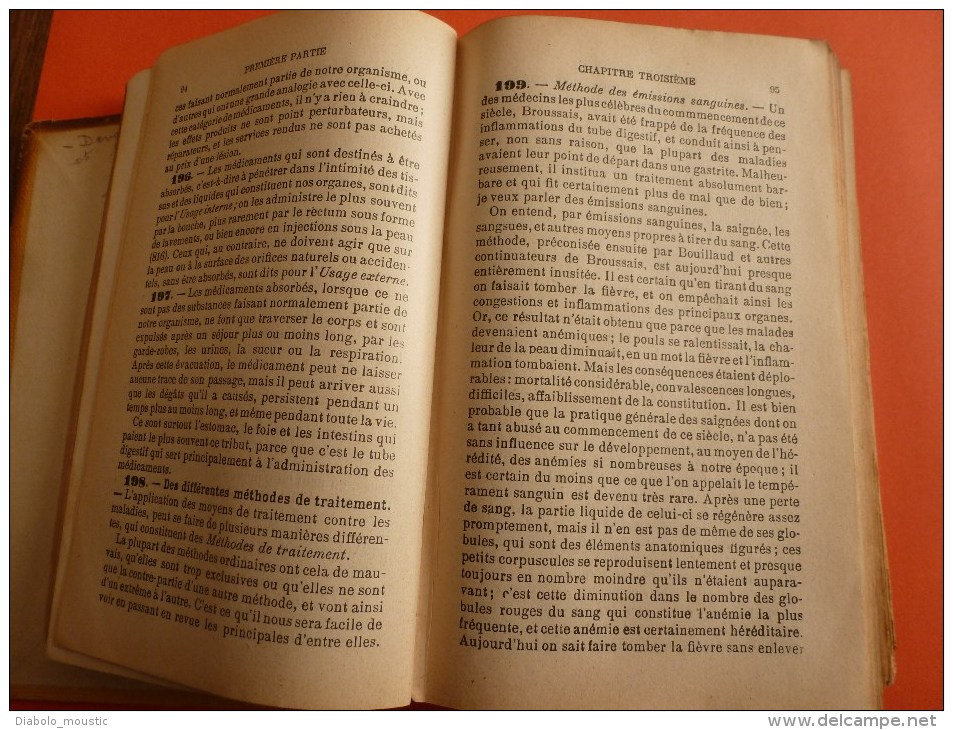 1913 Médecine :Traité théorie et pratique de médecine et pharm. usuelle hygiène et méd. légale av figures couleurs