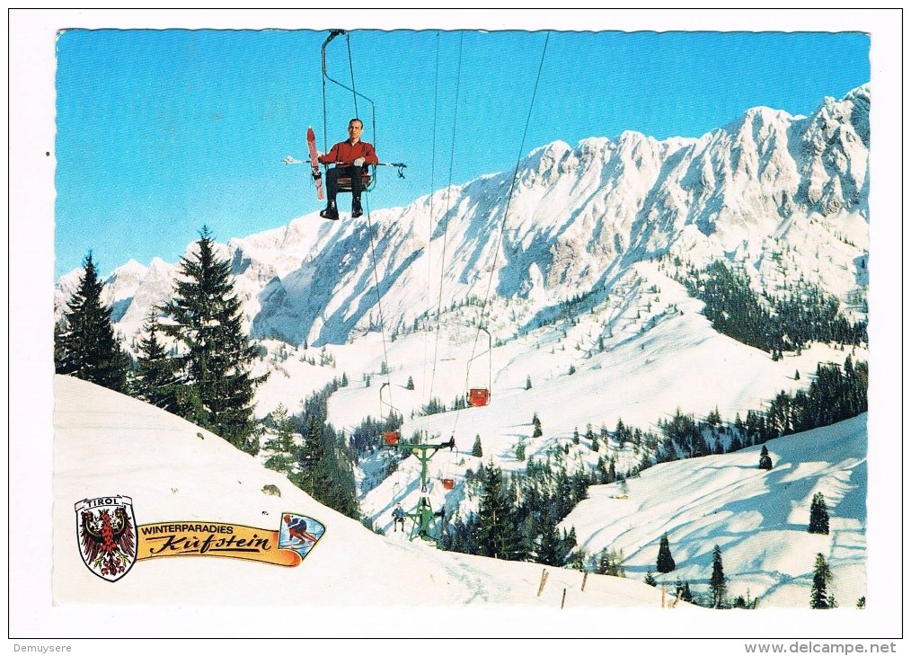 27439 Stenberg Lift Zur Kaindi Hutte Mit Wildem Kaiser Beliebtes Ski Und Ausflugsgebiet Von Kufstein - Andere & Zonder Classificatie